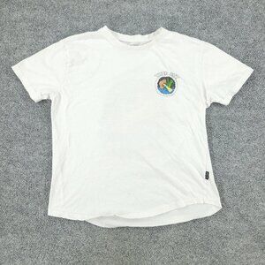 Dikotomy Shirt Men's Medium White Trip Out Alien Mushroom Short Sleeve Adult M